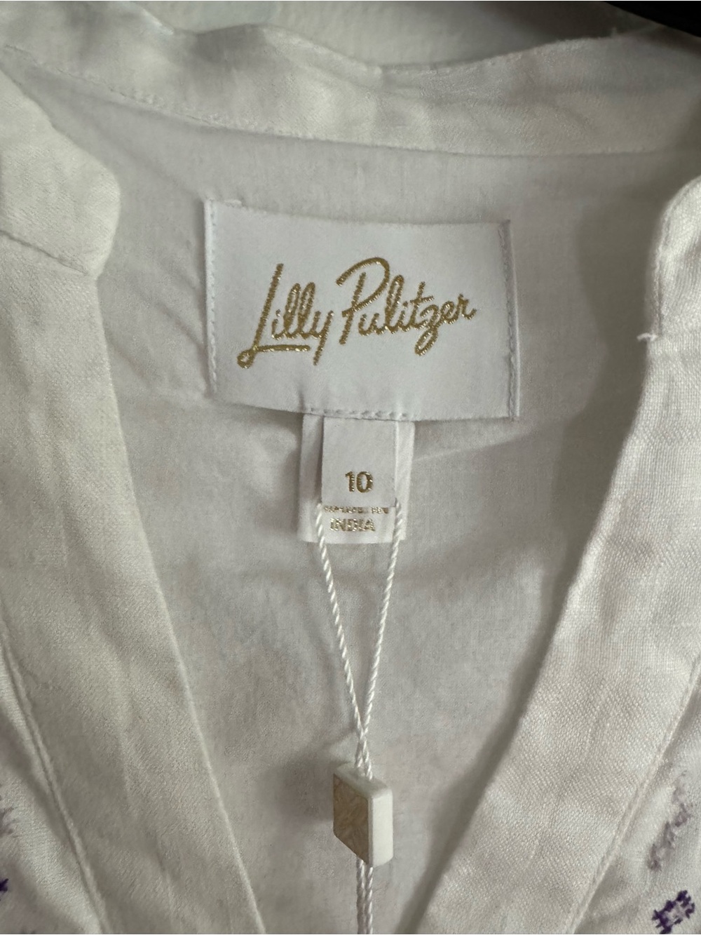 Lilly Pulitzer Women’s Mialeigh Embroidered Linen Shift Dress - Picture 8 of 14